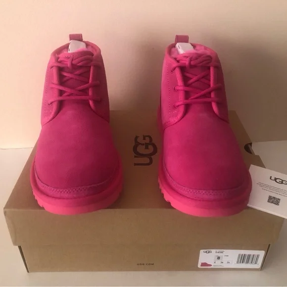 UGG Neumel Chukka Suede Leather Boot. Taffy Pink. New. Size: 8 - Picture 8 of 9